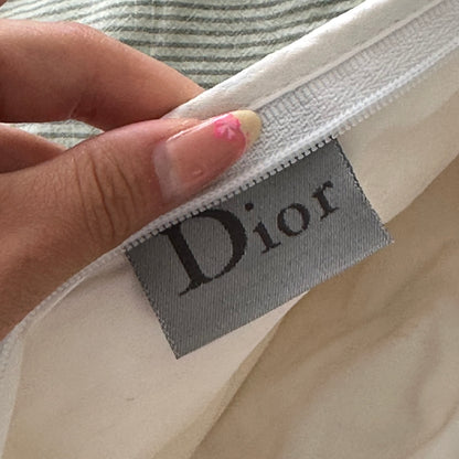 Christian Dior J'Adore Dior White Terry Cosmetic Pouch