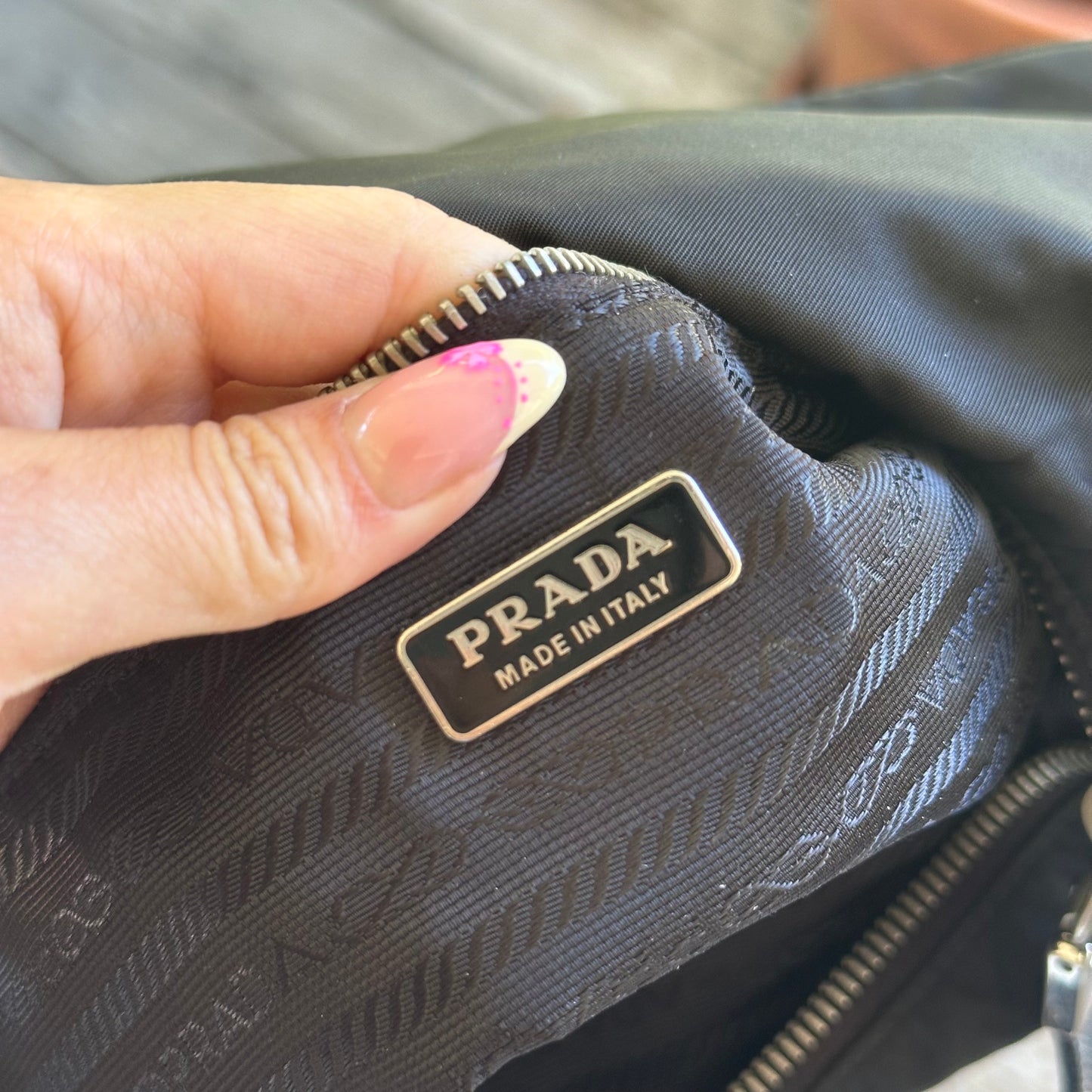 Prada Black Nylon Small Shoulder Bag