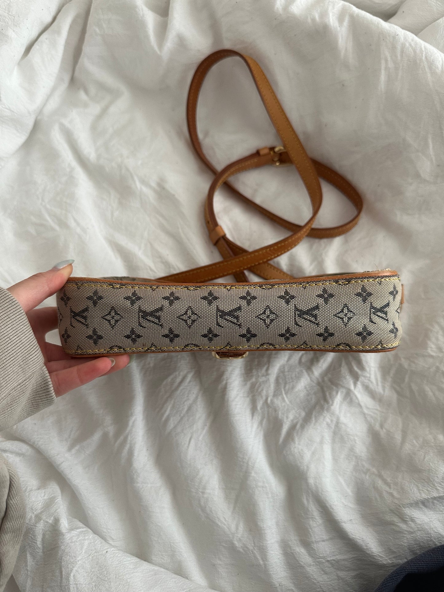 Louis Vuitton Juliette MM Blue Monogram Crossbody Bag