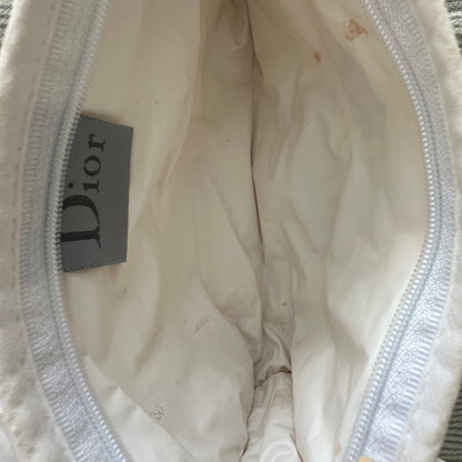 Christian Dior J'Adore Dior White Terry Cosmetic Pouch