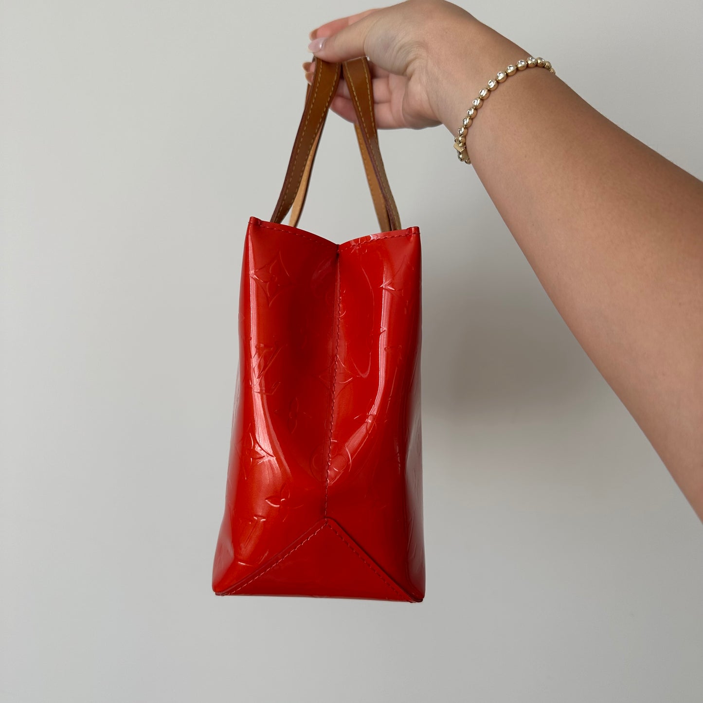 Louis Vuitton Vernis Red Reade PM Bag w/ Box & Dustbag