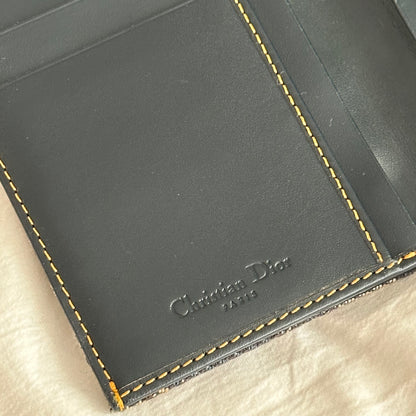 Christian Dior Saddle Blue Monogram Wallet On Chain