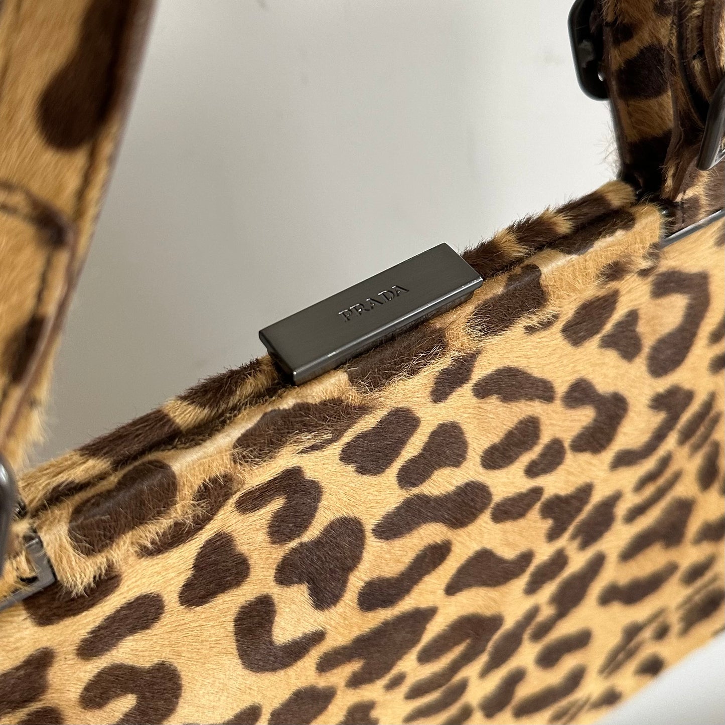 RARE Prada Ponyhair Cheetah Shoulder Bag w/ Papers