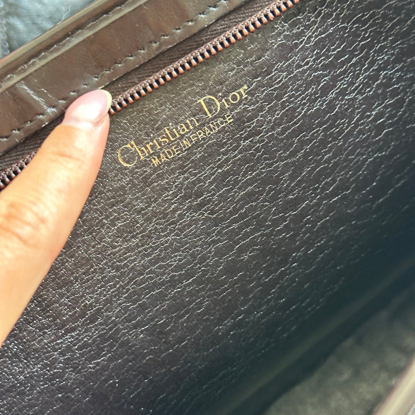 Christian Dior Vintage Trotter Monogram Shoulder Bag