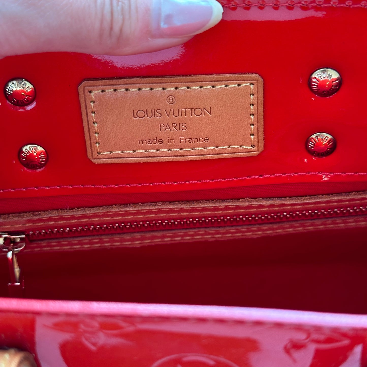 Louis Vuitton Vernis Red Reade PM Bag w/ Box & Dustbag