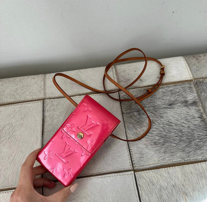 Louis Vuitton Pink Vernis Cigarette Case Bag