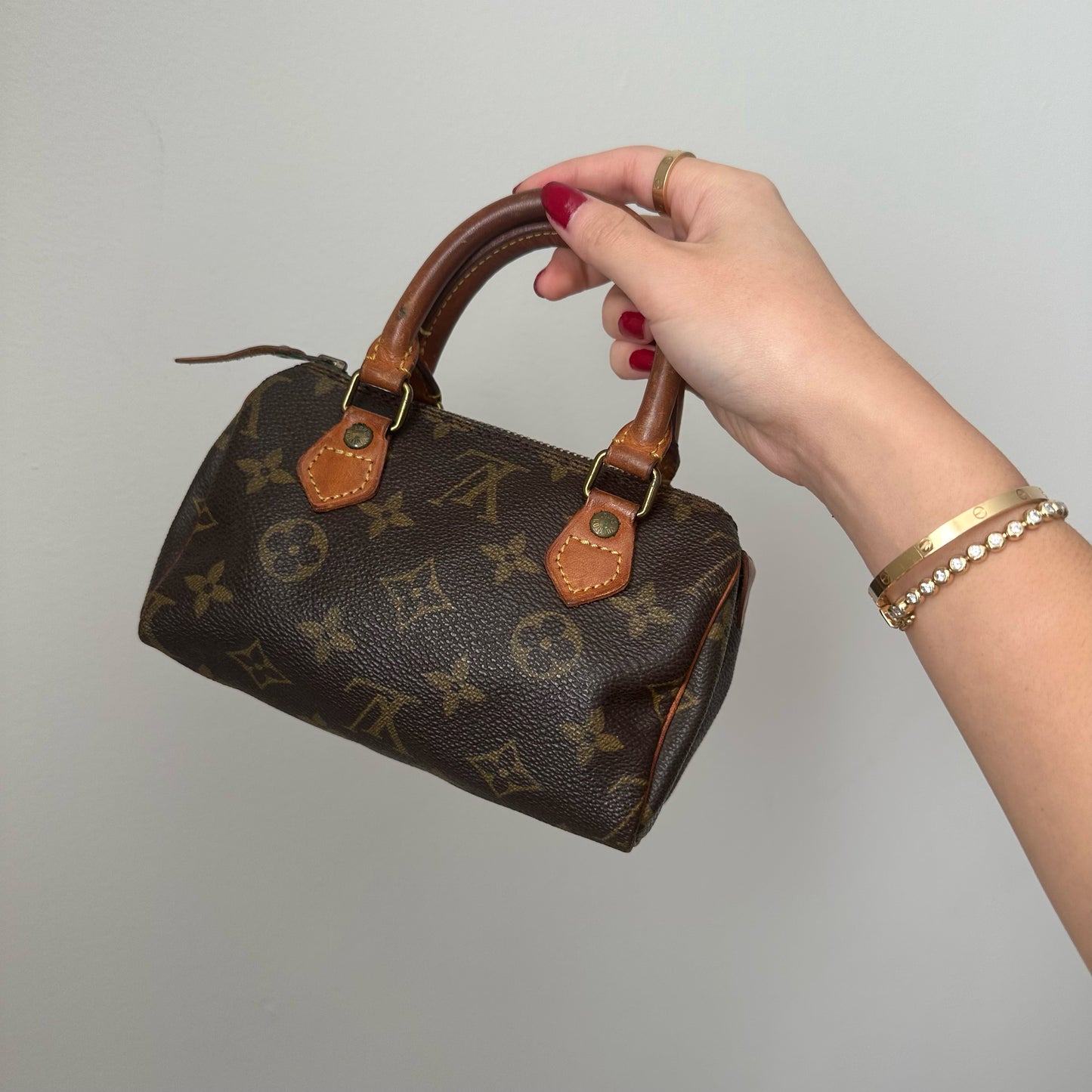 Louis Vuitton Brown Monogram Mini Nano Speedy